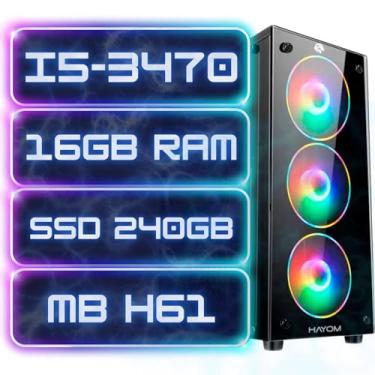 Imagem de PC CPU GAMER COMPLETO INTEL I5 SSD 240GB MEMORIA RAM 16GB DDR3 1600MHZ GIGALAN WIFI GABINETE GAMER FONTE