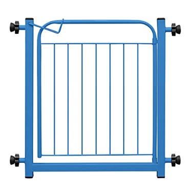 Imagem de Portão Portãozinho 69cm Pet Portátil Dobrável Azul