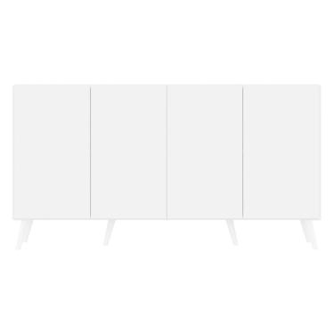 Imagem de Aparador Buffet Retrô Multimóveis Veneza 4 Portas Branco
