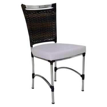 Imagem de Cadeira em Alumínio e Fibra Sintética JK Cozinha Edícula