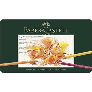 Imagem de Faber-Castell - Lápis de cor Polychromos, lata de 36 (110036)
