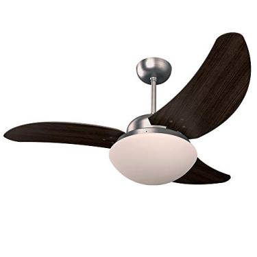 Imagem de Ventilador Solano 110/127V 3P, Tron, Tabaco/ Aço Escovado