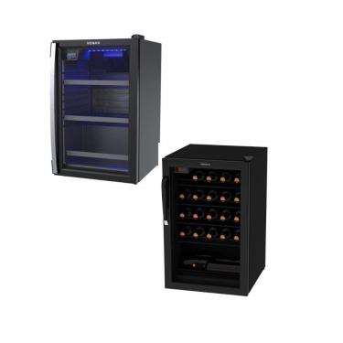 Imagem de Kit - Cervejeira 100l Blue Light 220v + Adega 100l 24 Garrafas Ngv100 220v - Venax 220v