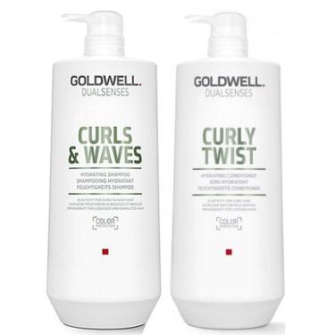 Imagem de Kit de shampoo e condicionador Goldwell s Curls & Waves