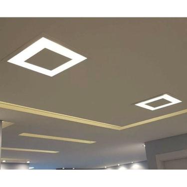 Imagem de Plafon rebatedor luminaria embutir luz indireta 45cm e27