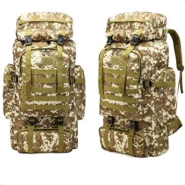 Imagem de Mochila Tática Lorben Camuflada Militar Trilha Camping Trekking Aventura 80 Litros - GT6370-C