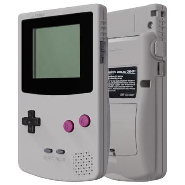Imagem de Capa de reposição cinza clássica compatível com IPS Ready eXtremeRate e lente preta para Gameboy Color – Adequado para OSD IPS e IPS regular e LCD padrão – Console e tela IPS sem