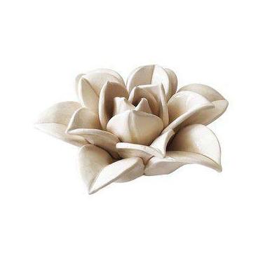 Imagem de Flor Branca Decorativa De Ceramica - Btc