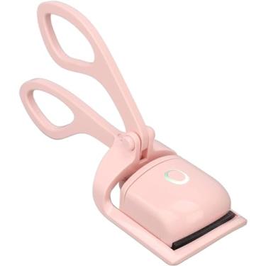 Imagem de Curvador de cílios aquecido, modelador de cílios aquecido, recarregável por USB 2 modos de aquecimento com almofada de silicone de aquecimento sensível, modelador de cílios portátil aquecido, curvatur