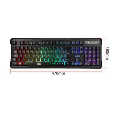 Imagem de Teclado Gamer Tecnologia de Membrana Tripla e Led - ELG