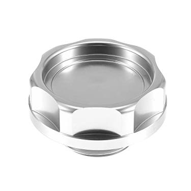 Imagem de A ABSOPRO Tampa de enchimento de óleo de carro com motor modificado para Honda Engine B Series para Honda Engine Série D Prateado