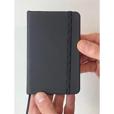 Imagem de Peaceful Horizon Caderno preto de capa dura, 150 páginas pautadas em branco, tamanho pequeno, 14 x 8 cm, para escrever e escrever para escola, escritório