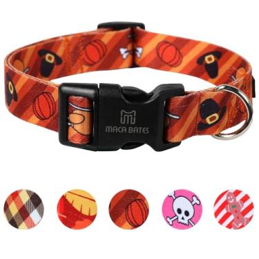 Imagem de Maca Bates Coleira de Dia de Ação de Graças Bonita Coleira de Outono Dobby para Meninas e Meninos Feminino Masculino para Perros Chihuahua Pitbull Presente de Aniversário para Filhotes Pequenos,