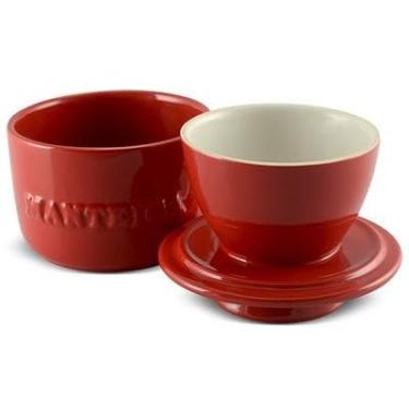 Imagem de MANTEIGUEIRA FRANCESA DE CERÂMICA CERAFLAME 250GR Cor: Vermelha