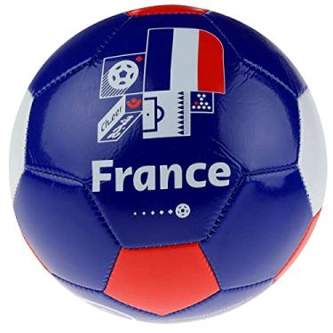 Imagem de Copa do Mundo FIFA Qatar 2022 time França bola de futebol tamanho 5, oficialmente licenciado para jogadores de futebol jovens e adultos, azul