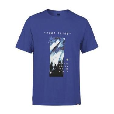Imagem de Camiseta Forum Masculina Time Flies Azul Royal-Masculino