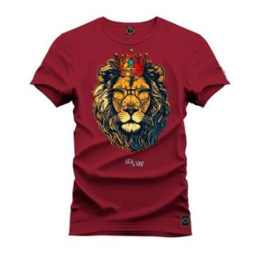 Imagem de Camisa Camiseta Premium  Leve Estampada Em Hd Leon Of King-Unissex