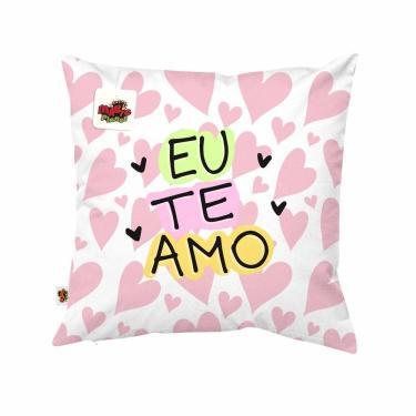 Imagem de Almofada 40x40 Eu Te Amo Presente Dia dos Namorados