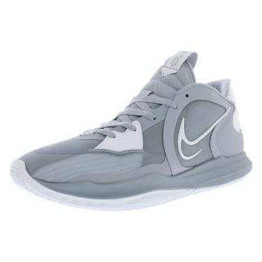 Imagem de Nike Kyrie Low 5 Tênis de basquete masculino (cinza/branco, sistema de tamanho de calçados dos EUA, adulto, masculino, numérico, médio, 13), Cinza lobo/branco-lobo cinza, 45