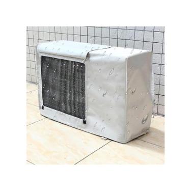Imagem de Mini Tampas De Ar Condicionado Split Para Compressor Externo - Tampa De Condensador AC À Prova De Poeira E À Prova D'água Com Malha De Ventilação, Tecido Oxford 600D Fácil De Instalar(96 * 70 * 40cm)