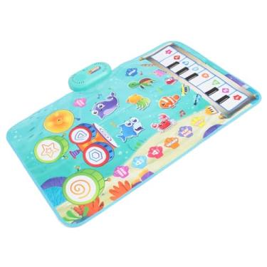 Imagem de Tapete Multifuncional de Música, Tapete de Piano de Tambor de Jazz Com Baquetas e Cobertor para Pés para Crianças, Conjunto de Tambor à Prova D'água para Aprendizagem Precoce