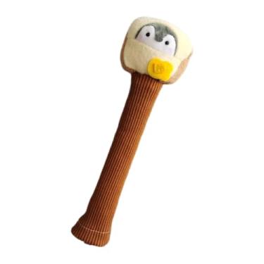 Imagem de Fancyes Tampa do punho da raquete de badminton pequena boneca de pelúcia universal cordão protetor acessórios badminton, Pinguim Amarelo