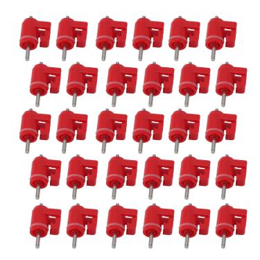 Imagem de Waterer de Bico de água de Aves, Waterer de Bico de Frango Plástico e Bola de Aço Fornecimento Centralizado Profissional Com Válvula de Esfera para Exterior (Prego fino)