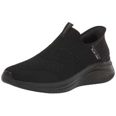Imagem de Skechers Mocassim masculino Ultra Flex 3.0 Smooth Hands Free Slip-ins, EUA masculino, Preto, 7 Wide