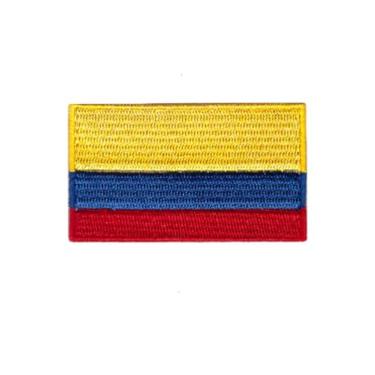 Imagem de Ruoming 1 peça de adesivos de bandeira da Colômbia bordados a ferro ou costurados tático militar nacional Colômbia (Colômbia)