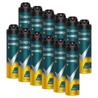 Imagem de Kit 12 Desodorante Rexona Men Antitranspirante V8 150ml