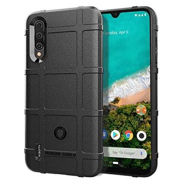 Imagem de NEKOYA XIAOMI Capa para Mi A3 Lite, sensação macia, proteção total, anti-arranhões e impressões digitais + capa de celular resistente a arranhões para XIAOMI Mi A3 Lite preta