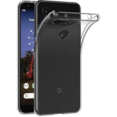 Imagem de Capa para Google Pixel 3a (5,6 polegadas) MaiJin Capa Traseira Transparente de Gel de Borracha TPU Macio