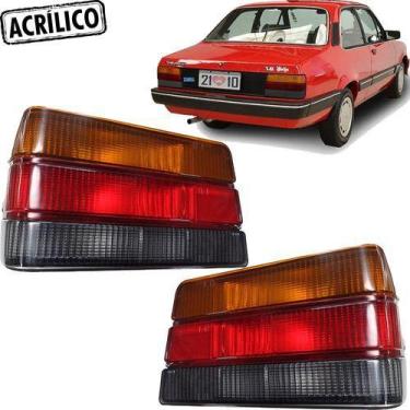 Imagem de Par Lanterna Traseira Fume Chevette 1987 A 1993 412031 412032 - GNR