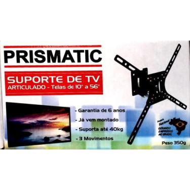 Imagem de Suporte para TV Articulado LCD LED 10 a 56 3 Posições Curto  - Prismat