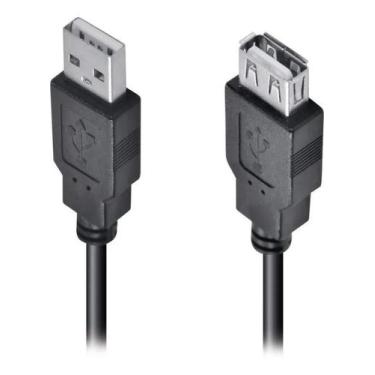 Imagem de Cabo Extensor Extensão 1.8 Metros Usb 2.0 Macho Fêmea 1.8 Mts - Xtrad