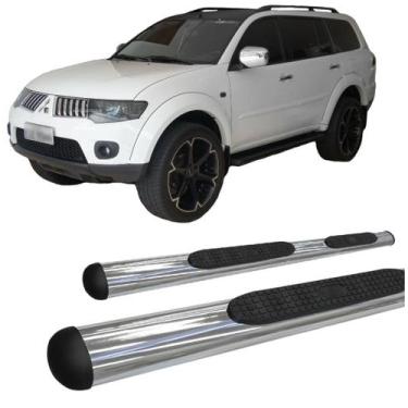 Imagem de Estribo Pajero Dakar Oval Oblongo Cromado 2011 ate 2020 - HOZZ