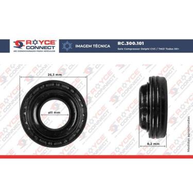 Imagem de Selo do Compressor Delphi CVC TM21 Todos 2000 Em diante Vectra Astra G