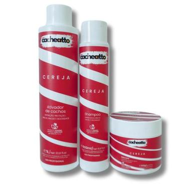 Imagem de Kit Cabelos Cacheados com Shampoo, Máscara e Ativador de Cachos de Cer