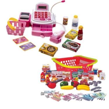 Imagem de Kit Minhas Comprinhas com Acessórios e Caixa Registradora - Big Star B