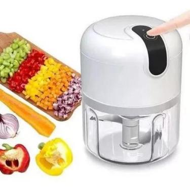 Imagem de Mini Processador De Alimentos Manual Triturador Alho Legumes - xdx