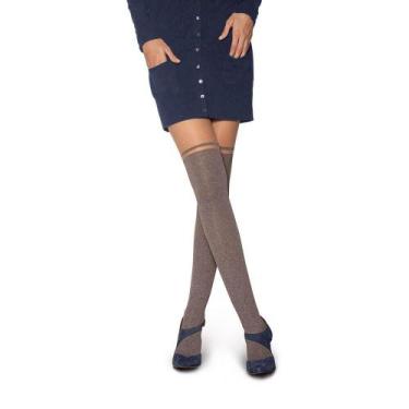 Imagem de Meia Calça Fashion Lupo 5777-001 Microfibra - Simula Meia 7/8, Natural