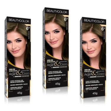 Imagem de Beauty Color Tintura 6.0 LOURO ESCURO 45gr (03 Unidades) Cores Normais