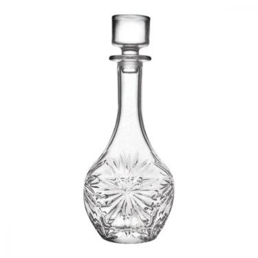 Imagem de Garrafa Licoreira Whisqueira Cristal Lapidada Luxo 1L Licor Whisky Mul