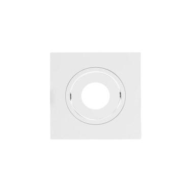 Imagem de Spot de Embutir MR11 Mini Dicroica Quadrado Plano Branco 7,5cm Evoled