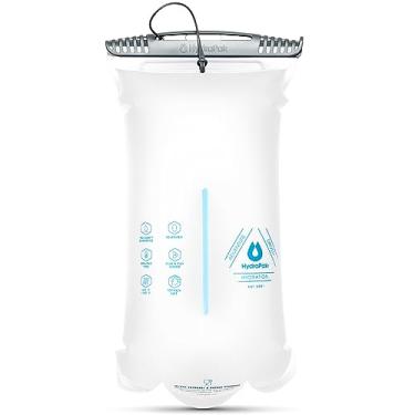 Imagem de Hydrapak Bexiga de água de perfil baixo A262 Shape-Shift para mochilas de hidratação, 2 litros, válvula de mordida de alto fluxo, segura e confiável, transparente