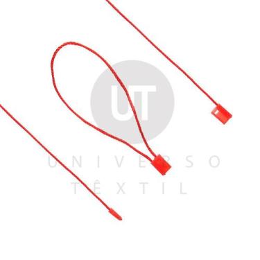 Imagem de Lacre de Autenticidade para Tag de Roupas com 1 Ponta Vermelho 1.000 P