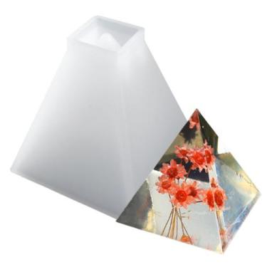 Imagem de Molde De Silicone Formato Orgonite Piramide Pequeno - Ohana Quimicos