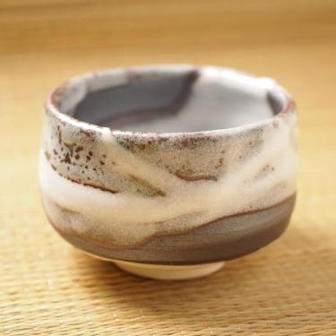 Imagem de Mino ware Matcha Bowl Chawan esmalte branco de neve Shinsetsu 370 g Japão