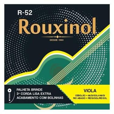 Imagem de Cordas De Aço Rouxinol Para Viola Caipira Com Bolinha R-52