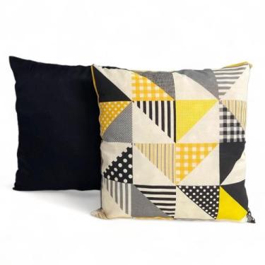 Imagem de Kit 2 Almofadas Cheias Decorativa Sala Quarto Sofá 48x48cm - JZ Enxova